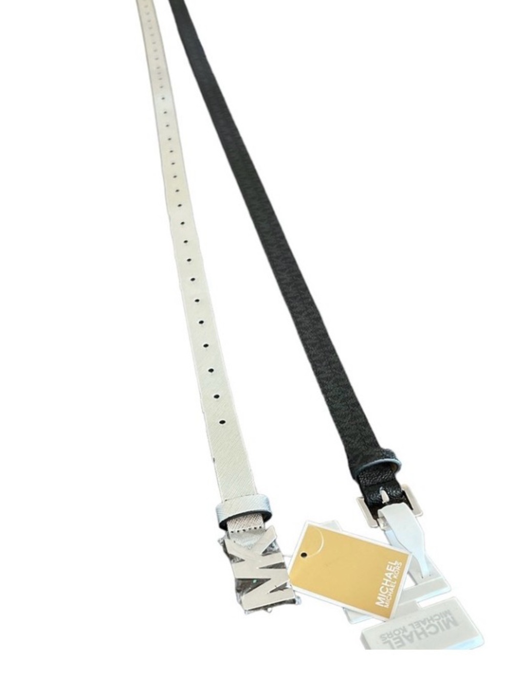 Michael Kors Reversible Silver and Black Women’s Belts - Picture 3 of 8
